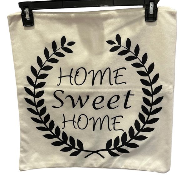 Unbranded 2 Pillowcase Covers Home Sweet Home Handmade Zip Closure Home Decor - Picture 1 of 6